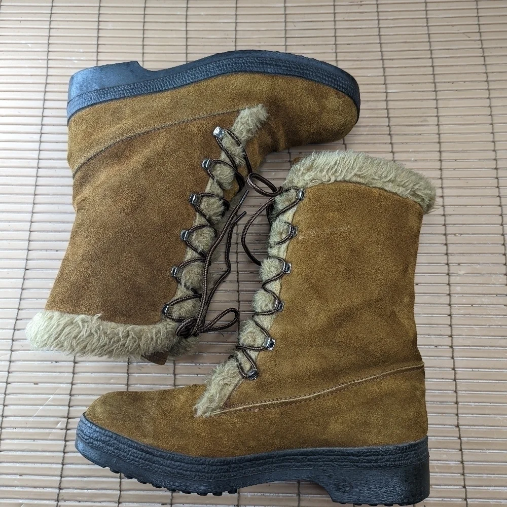 ST. MORITZ Rally Vintage Brown Women's Size  8M. Men's sz 7.  Leather. Handmade